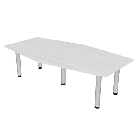 Skutchi Designs 45.25 in W, 84 in L, 29 in H, Engineered Wood Top, White HAR-HEXIR-4684-PT-WC